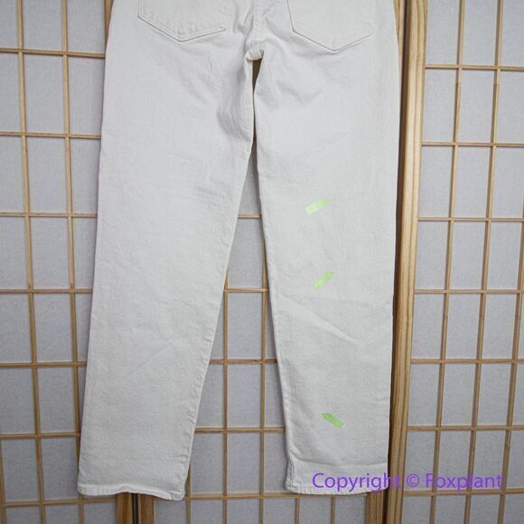 NEW Madewell Mid-Rise Perfect Vintage Straight Jean in Tile White, 25 - Picture 10 of 16